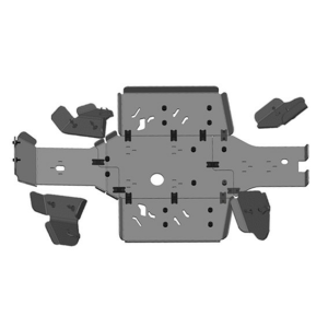 SCUT PROTECȚIE ATV CFMOTO CFORCE 400 / 450 S / 500 / 520 S – HDPE 8MM, NEGRU, 5, nordicamoto.ro