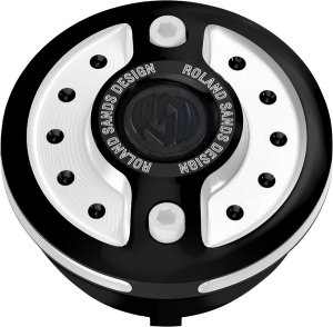 Gas Cap Vint Contrast Cut Black, Silver, 1, nordicamoto.ro