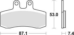 Placute frana fata TRW Organice APRILIA PEGASO 650 '91-'96