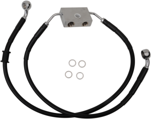 Extended Length Brake Line Black, Vinyl Coated Oversize [+102 mm (4'')], 1, nordicamoto.ro