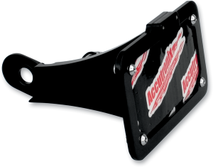 Victory Side-mount License Plate Black