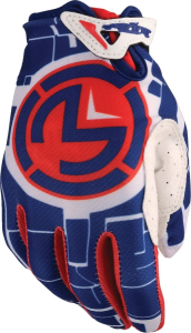 Youth Sx1 Gloves White, Blue 
