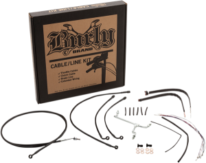 Complete Stainless Braided Handlebar Cable/brake Line Kit Silver