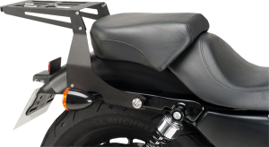 Luggage Rack Detachable Stainless Steel Black Matte Black, 3, nordicamoto.ro