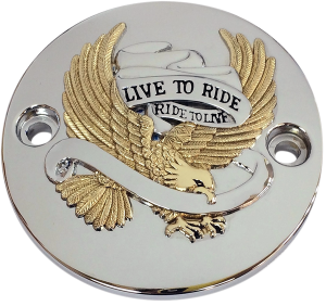 Live To Ride Points Cover Gold