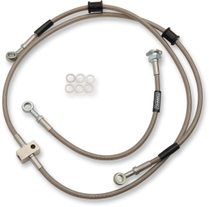 Front And Rear Brake Lines Silver, 1, nordicamoto.ro