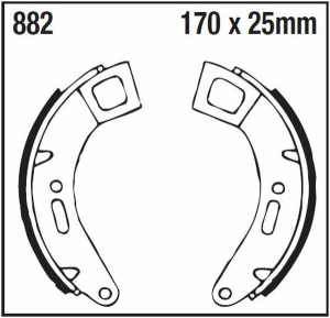 Standard Brake Shoes, 2, nordicamoto.ro