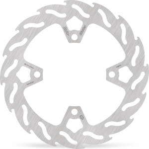 Flame Fixed Brake Rotor Silver, Stainless Steel 