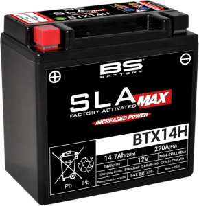Sla Max Factory- Activated Agm Maintenance-free Battery [60873] Black