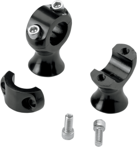 1-3/4(r) Slimline Handlebar Risers Black, 1, nordicamoto.ro