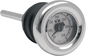 Oil Plug Temperature Gauge Chrome