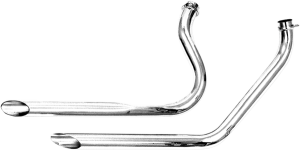 1-3/4(r) Slash-cut Drag Pipes Chrome, 1, nordicamoto.ro