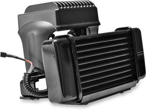 Low-mount Fan-assisted Oil Cooler Kit Black, 2, nordicamoto.ro