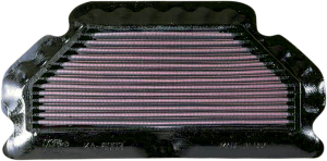 High-flow Air Filter Black, Red, 1, nordicamoto.ro