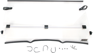 Parbriz complet rabatabil, transparent 