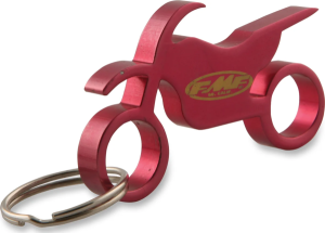 Fmf Metal Motorcycle Keychain Red 