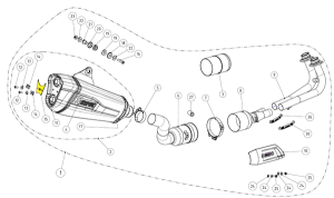 Muffler Bracket Silver 