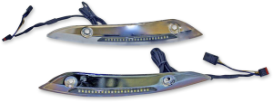 Road Glide Windshield Trim With Run/turn Led Lighting Amber, White