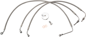 Stainless Steel Brake Line Kit Silver Standard, 1, nordicamoto.ro