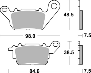 Ct Scooter Carbon Tech Organic Brake Pads, 2, nordicamoto.ro