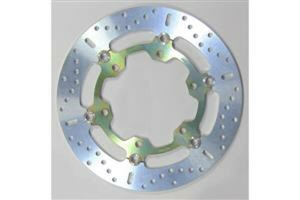 Round Pro-lite Brake Rotor Silver, Stainless Steel