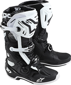 Cizme Alpinestars Tech 10 Black/ White 48, 2, nordicamoto.ro