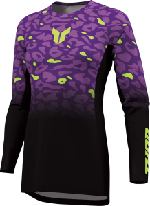 Tricou pentru femei Launchmode, model Spotted, violet-negru, 4, nordicamoto.ro