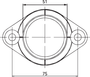 Carburetor Mounting Flange Black