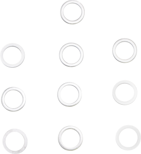 Banjo Bolt Washers Black, Silver