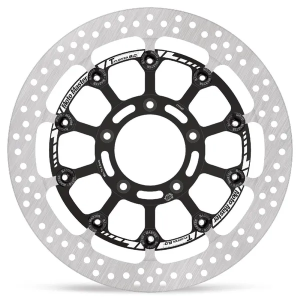 Halo Series T-floater Brake Rotor Black, Stainless Steel