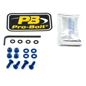 Screen Bolt Aluminium Blue