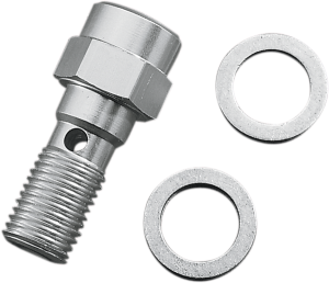 Banjo Bolt With Brake Light Switch Mount Chrome, 1, nordicamoto.ro