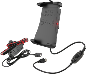 Quick-grip Waterproof Wireless Charging Mount Black