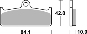 Ds Racing Dual Sintered Brake Pads, 2, nordicamoto.ro