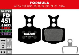 G1053 Standard Brake Pads, 2, nordicamoto.ro
