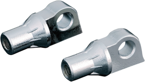 Serrated Male-mount Footpeg Mounts Chrome