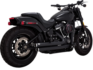 Big Shots Staggered 2-into-2 Exhaust System Black, 3, nordicamoto.ro