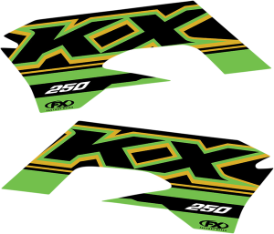 Replacement Oem Tank/shroud Graphics Black, Green, 1, nordicamoto.ro
