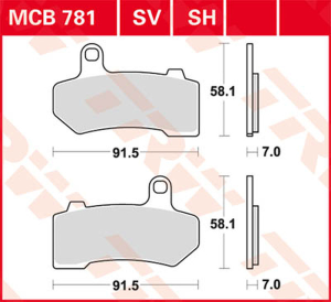 Sv Series Sindered Brake Pads