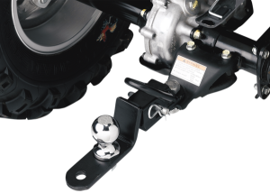 Three-way Atv Receiver Hitch Black