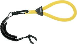 Floating Wrist Lanyard Black, Yellow 