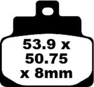 Sfa Series Organic Scooter Brake Pads