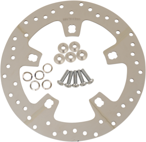 Custom 11.5(r) Front Brake Rotors Chrome, Polished