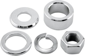 Axle Spacer/nut Kit Silver, 1, nordicamoto.ro