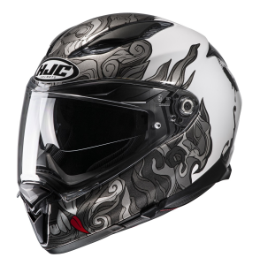 Casca HJC F70 Spector Negru Alb M, 1, nordicamoto.ro