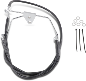 Extended Length Black Vinyl Brake Line Kit Black