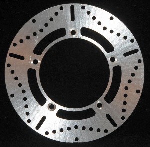 Round Hpsr Solid Brake Rotor Silver, Stainless Steel, 1, nordicamoto.ro