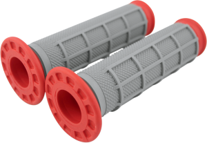 Dual-compound Atv Grips Gray, Red