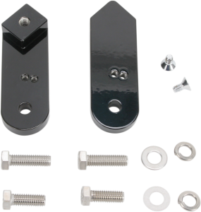 Passenger Floorboard Brackets Black, 2, nordicamoto.ro