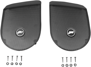 Saddlebag Lid Speaker Grill Set Black